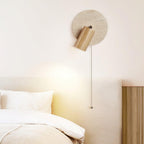 Evzoryra Wall Lamp Disc Swing in Travertine