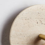 Evzoryra Wall Lamp Disc Swing in Travertine