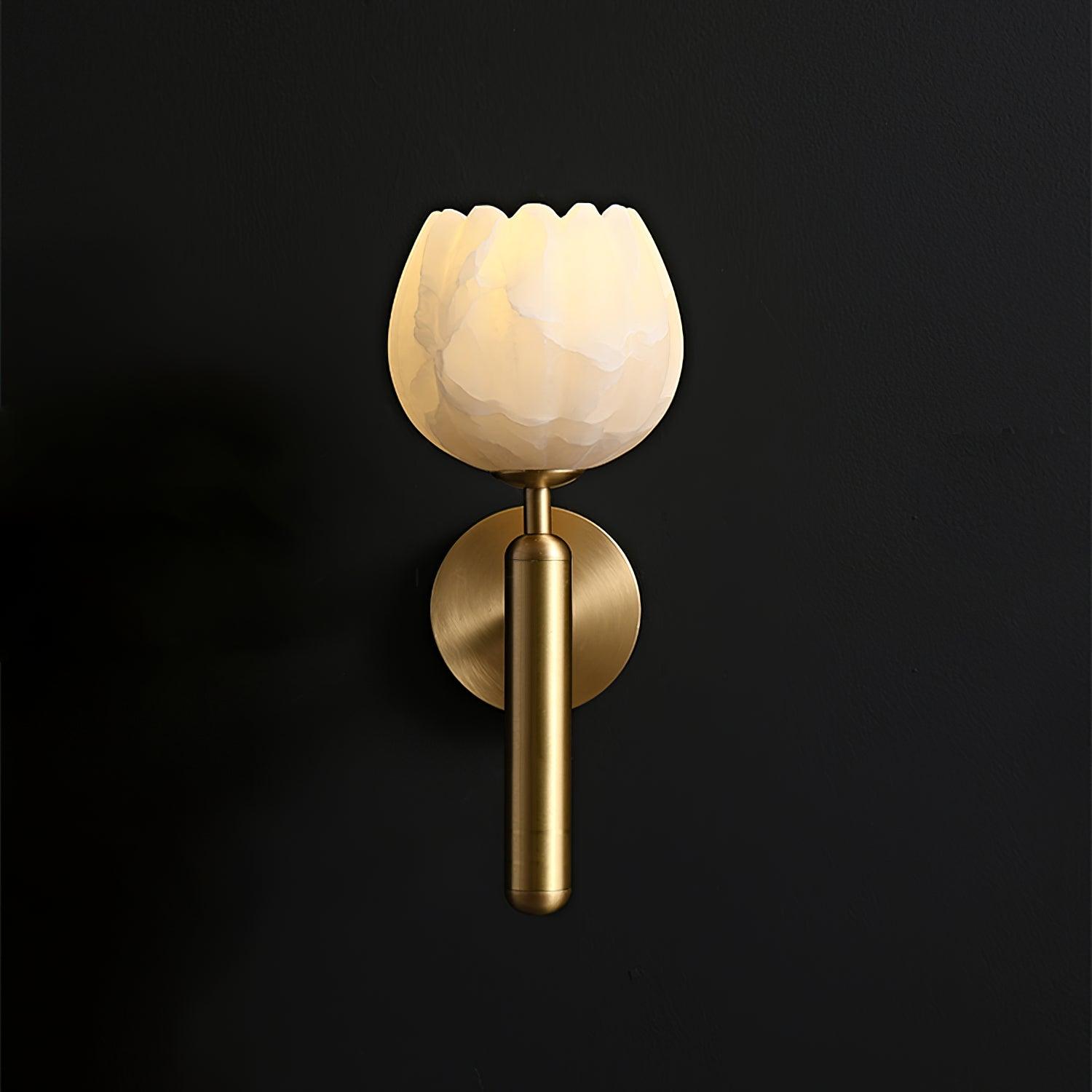 Ralin Alabaster Flowers Wall Lamp
