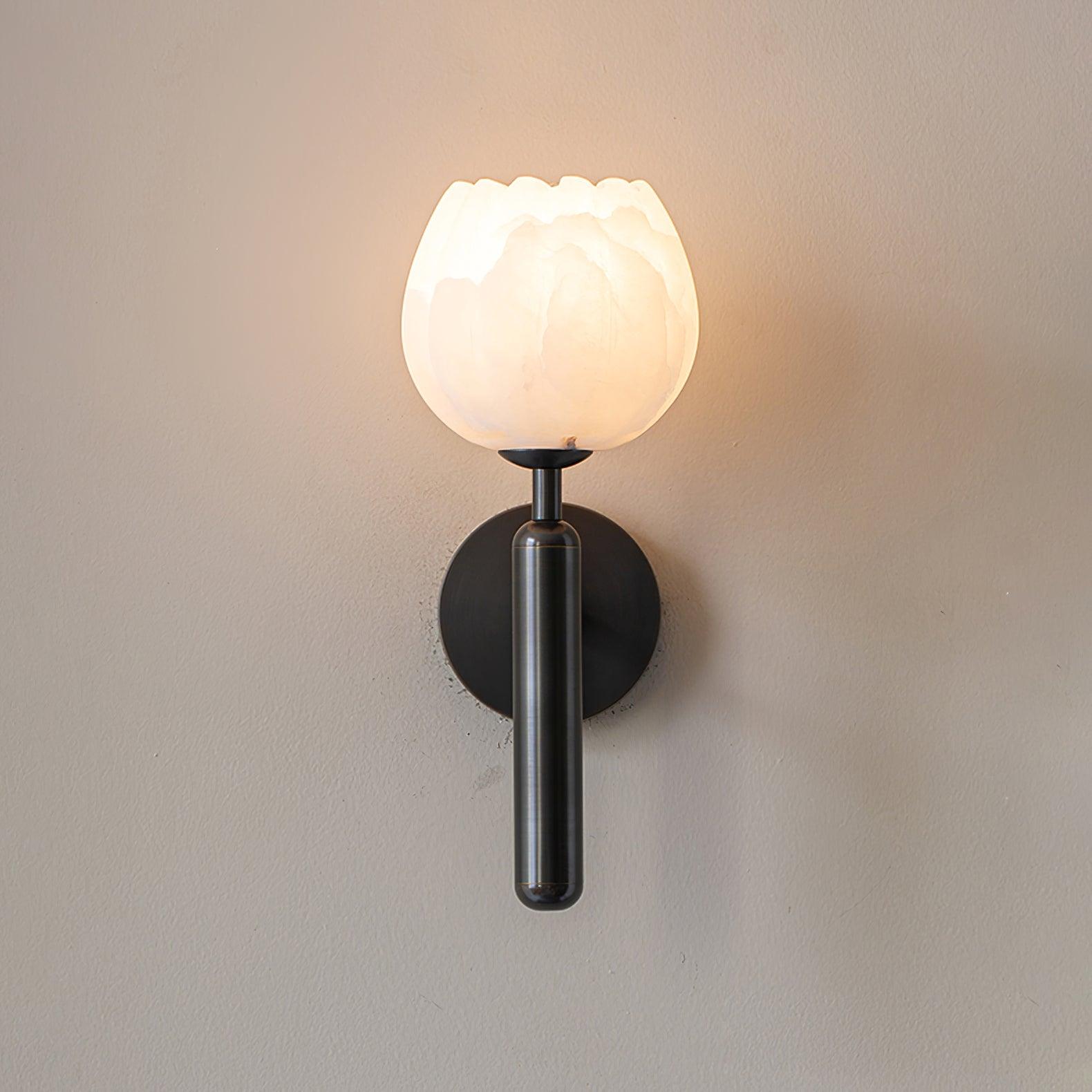 Ralin Alabaster Flowers Wall Lamp
