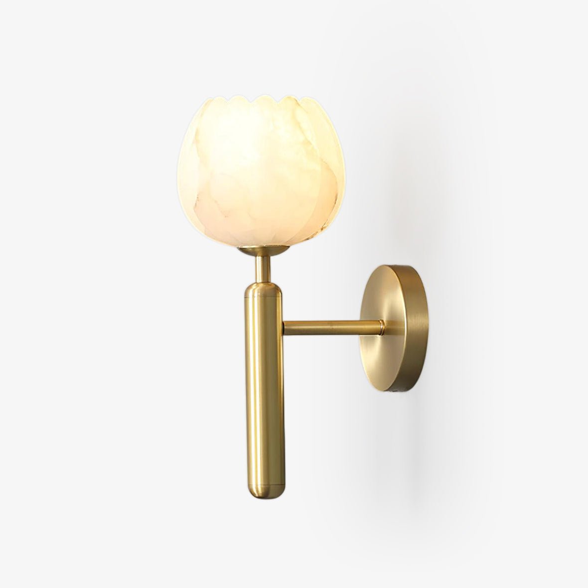 Ralin Alabaster Flowers Wall Lamp