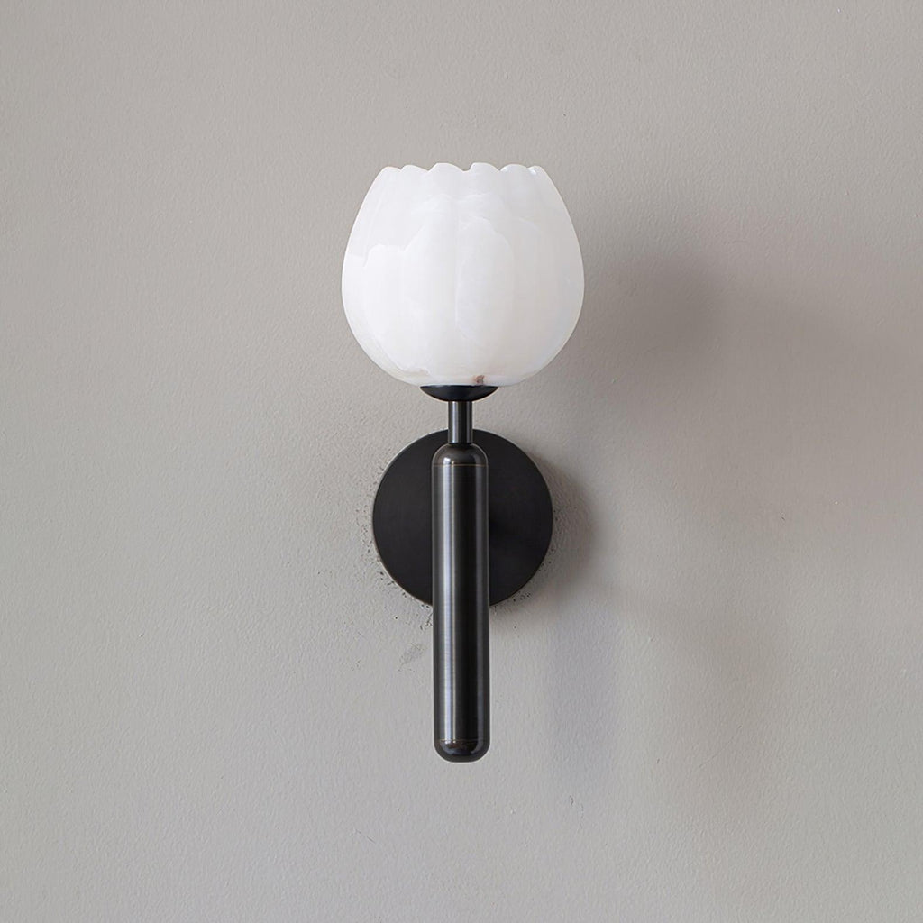 Ralin Alabaster Flowers Wall Lamp