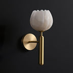 Ralin Alabaster Flowers Wall Lamp