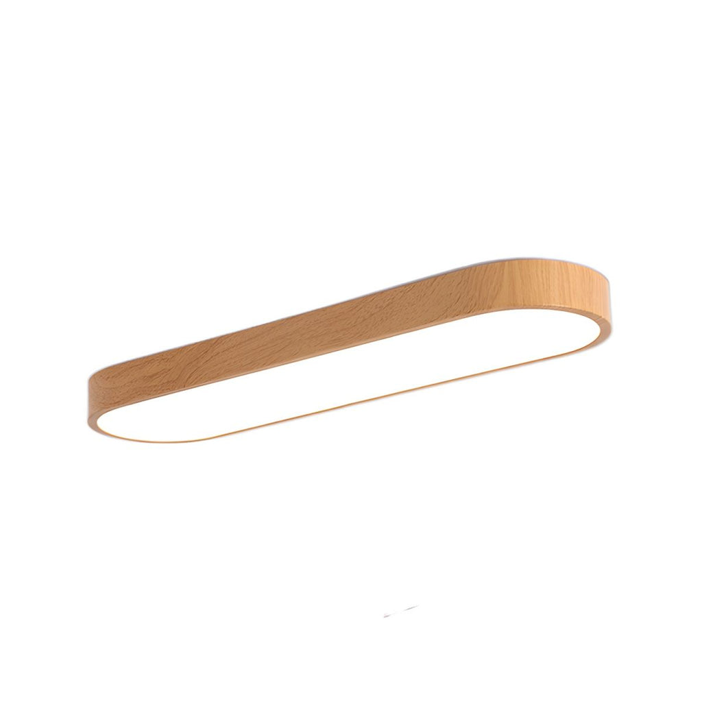 Eliriel Round Minimalist Ceiling Lamp in Wood