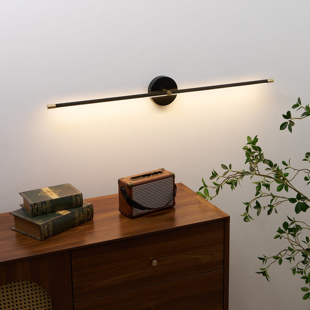 Modern Style Double Stem Linear Minimalist Wall Light