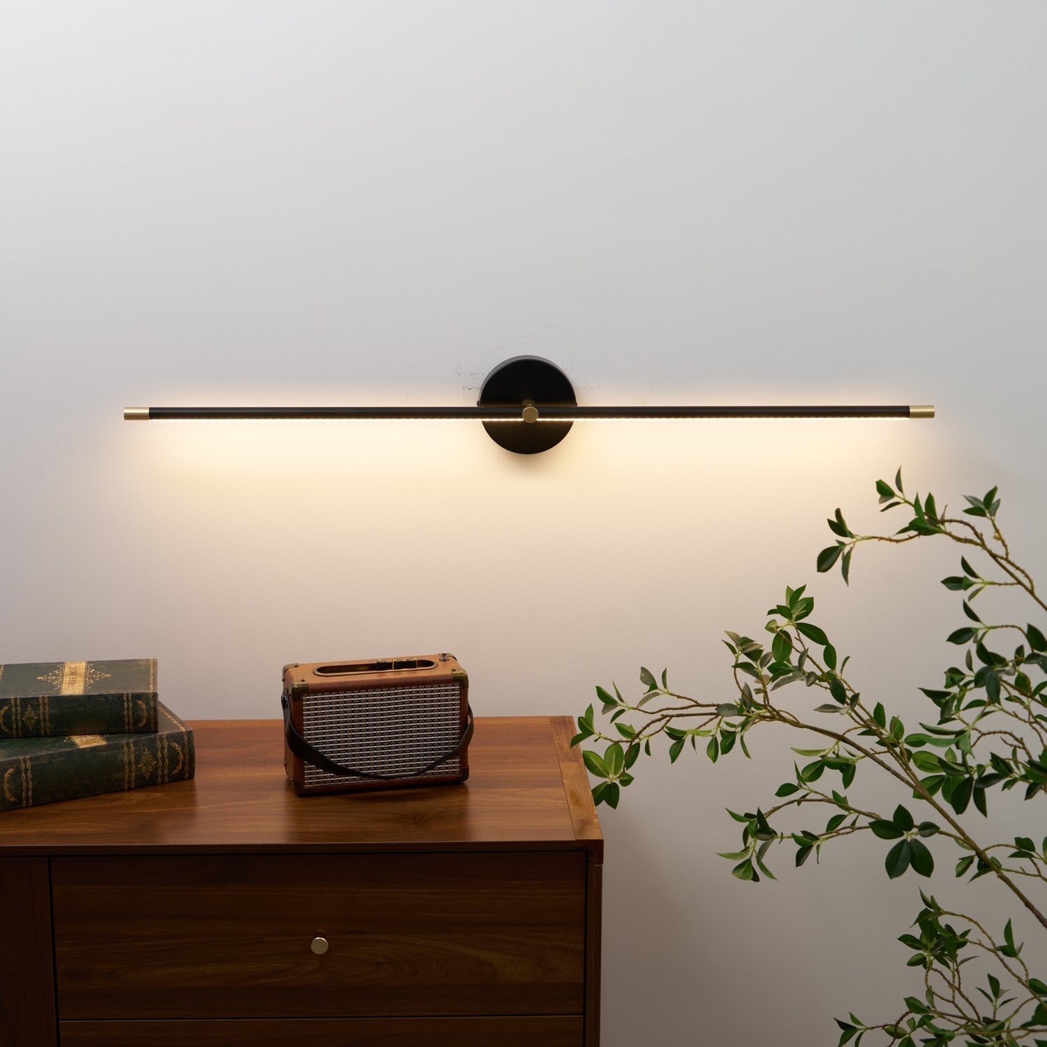 Modern Style Double Stem Linear Minimalist Wall Light