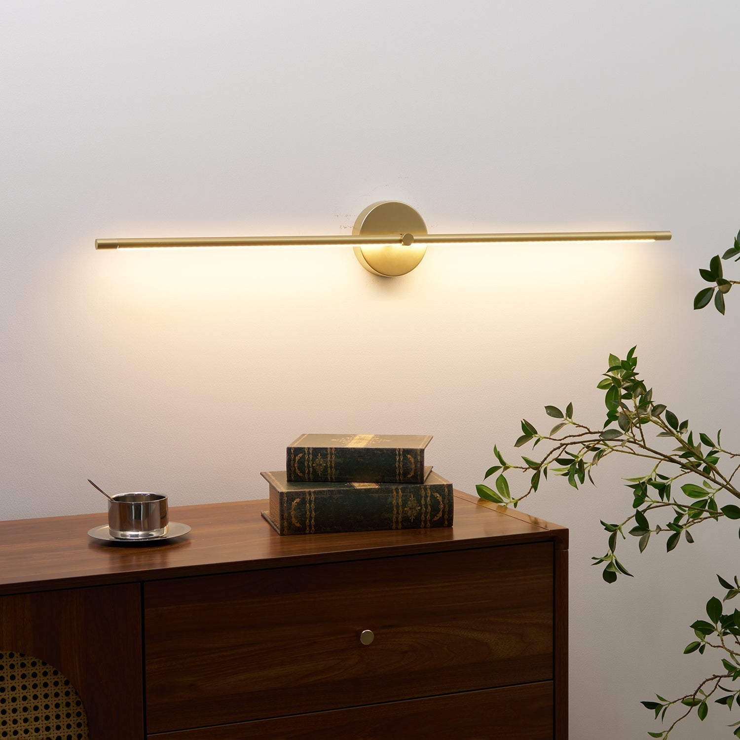 Modern Style Double Stem Linear Minimalist Wall Light