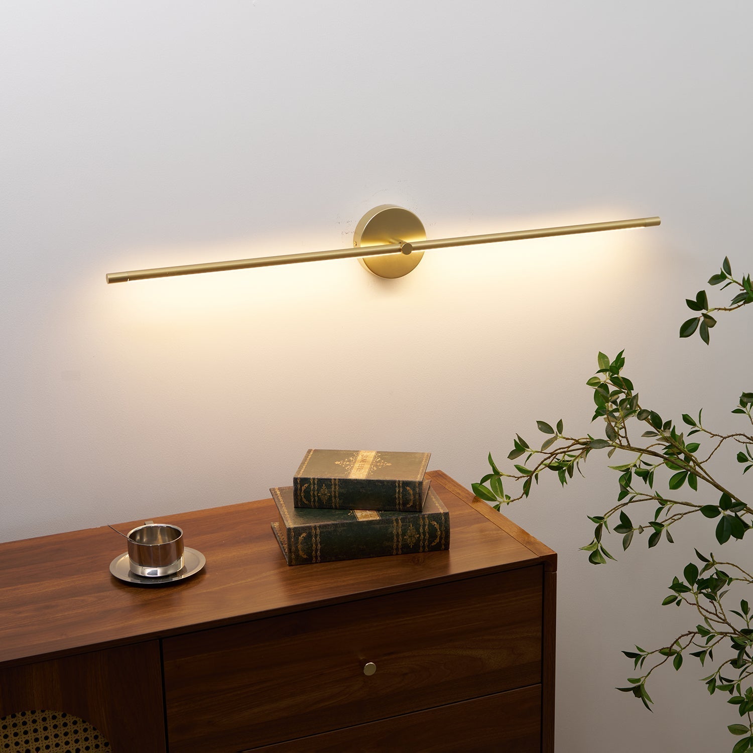 Modern Style Double Stem Linear Minimalist Wall Light