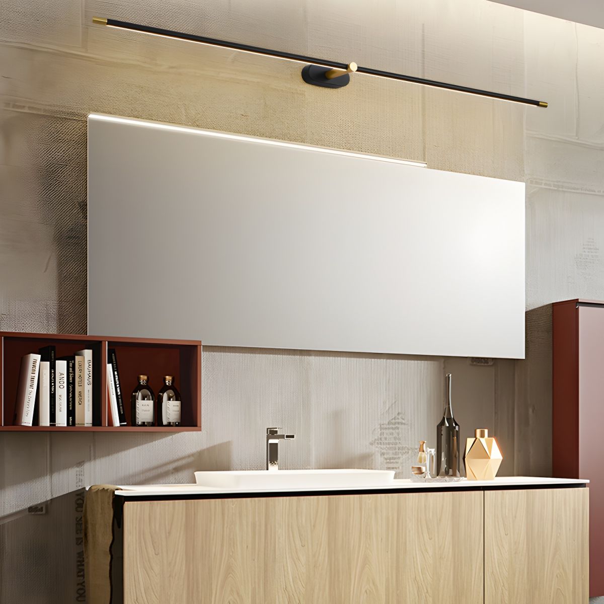 Minimalist Rechargeable Linear Wall Sconce