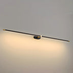 Ivox Minimalist Linear Wall Sconce Gold & Black