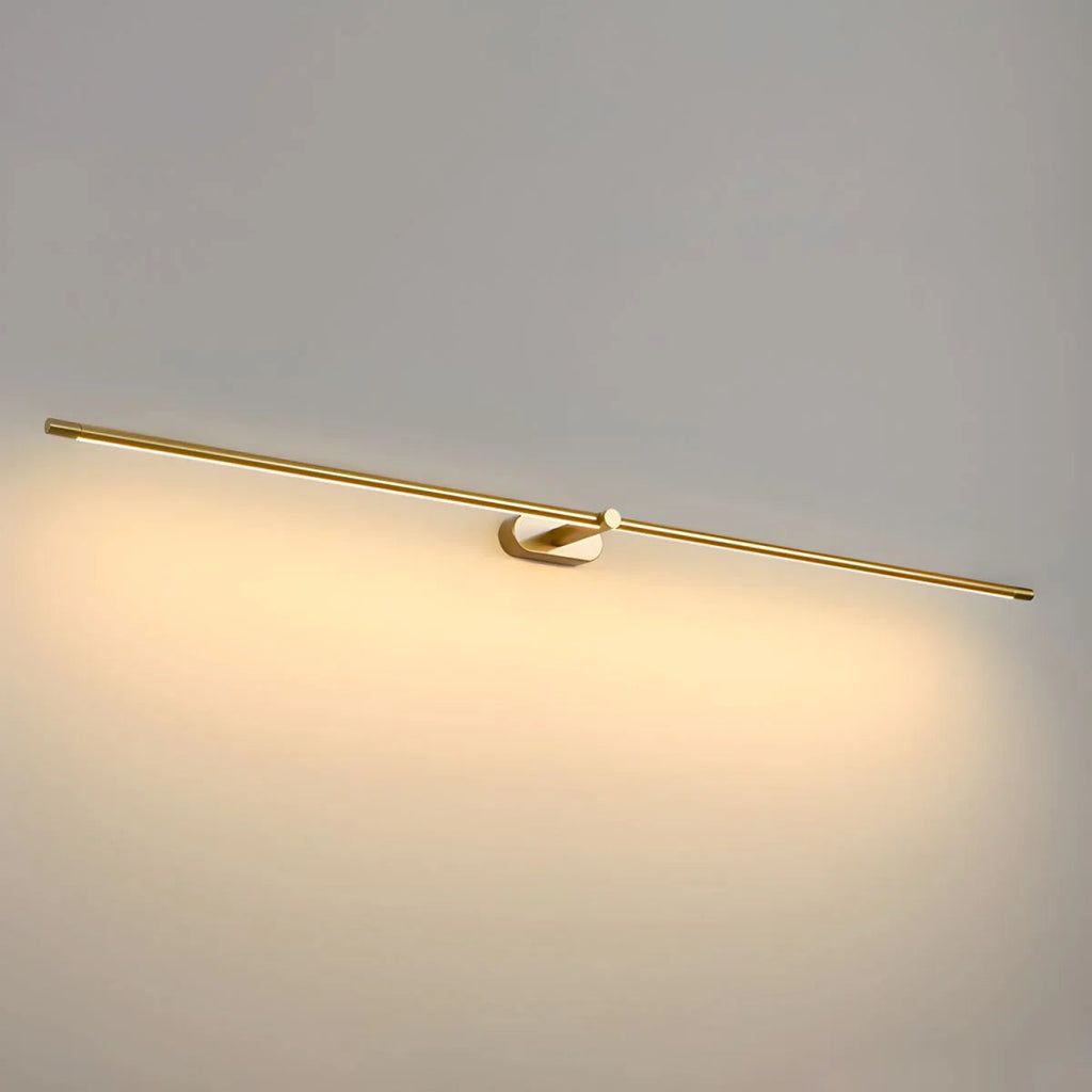 Ivox Minimalist Linear Wall Sconce Gold & Black