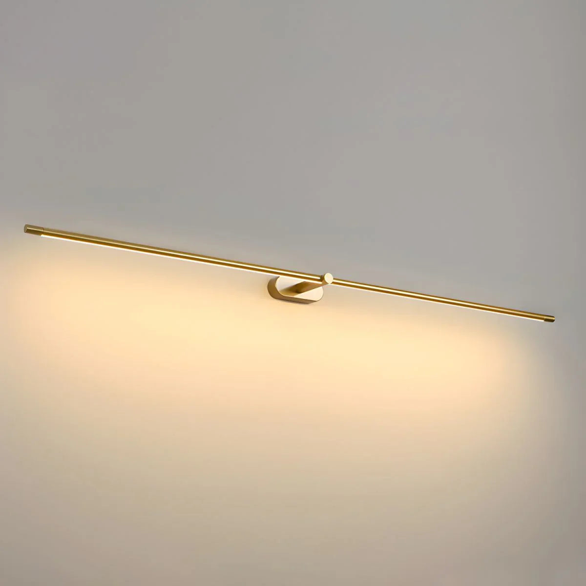Ivox Minimalist Linear Wall Sconce Gold & Black