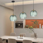 Gaia Boho Tropical Palm Leaf Glass Pendant Light