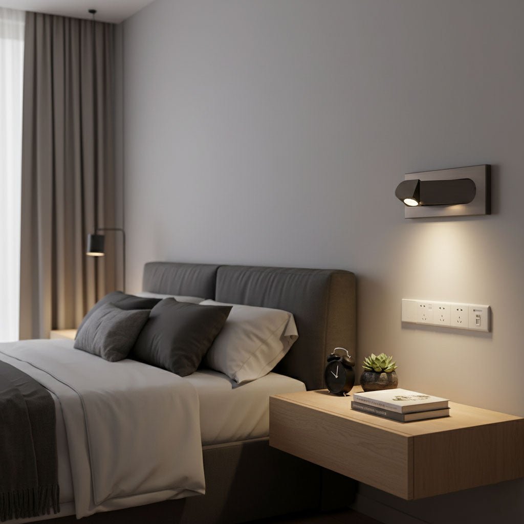 Modern Recessed Rectangular Adjustable LED Wall Sconce 1-Light