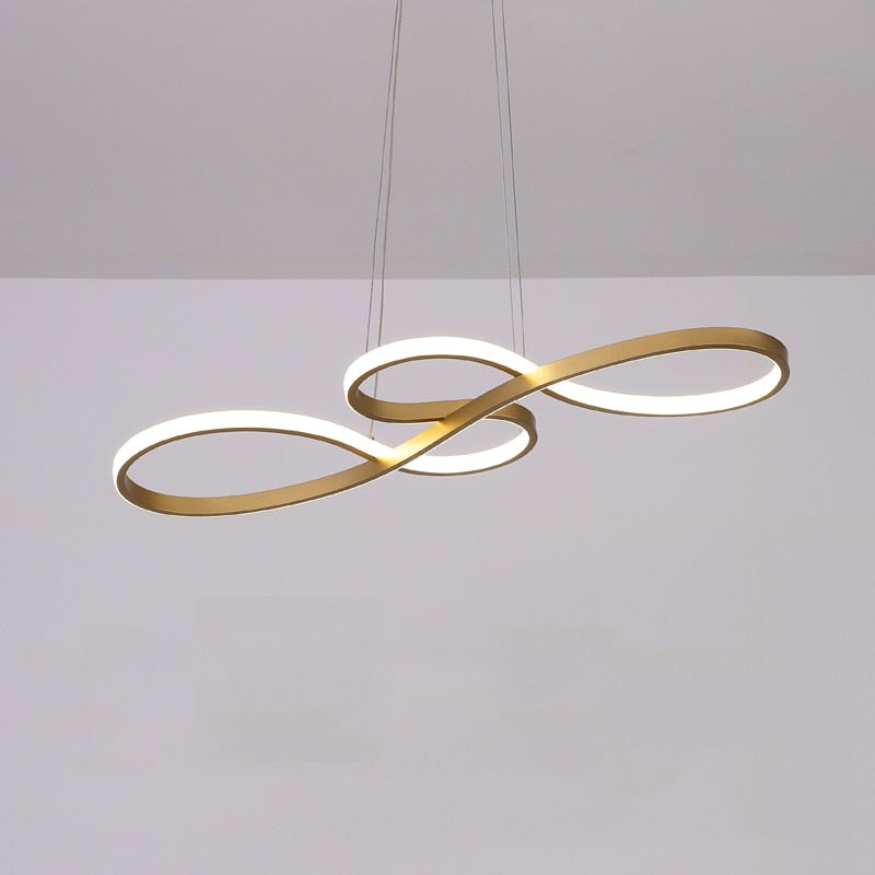 Durell Nordic Linear Suspension Black/White/Gold. Bedroom