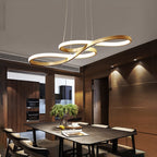 Durell Nordic Linear Suspension Black/White/Gold. Bedroom