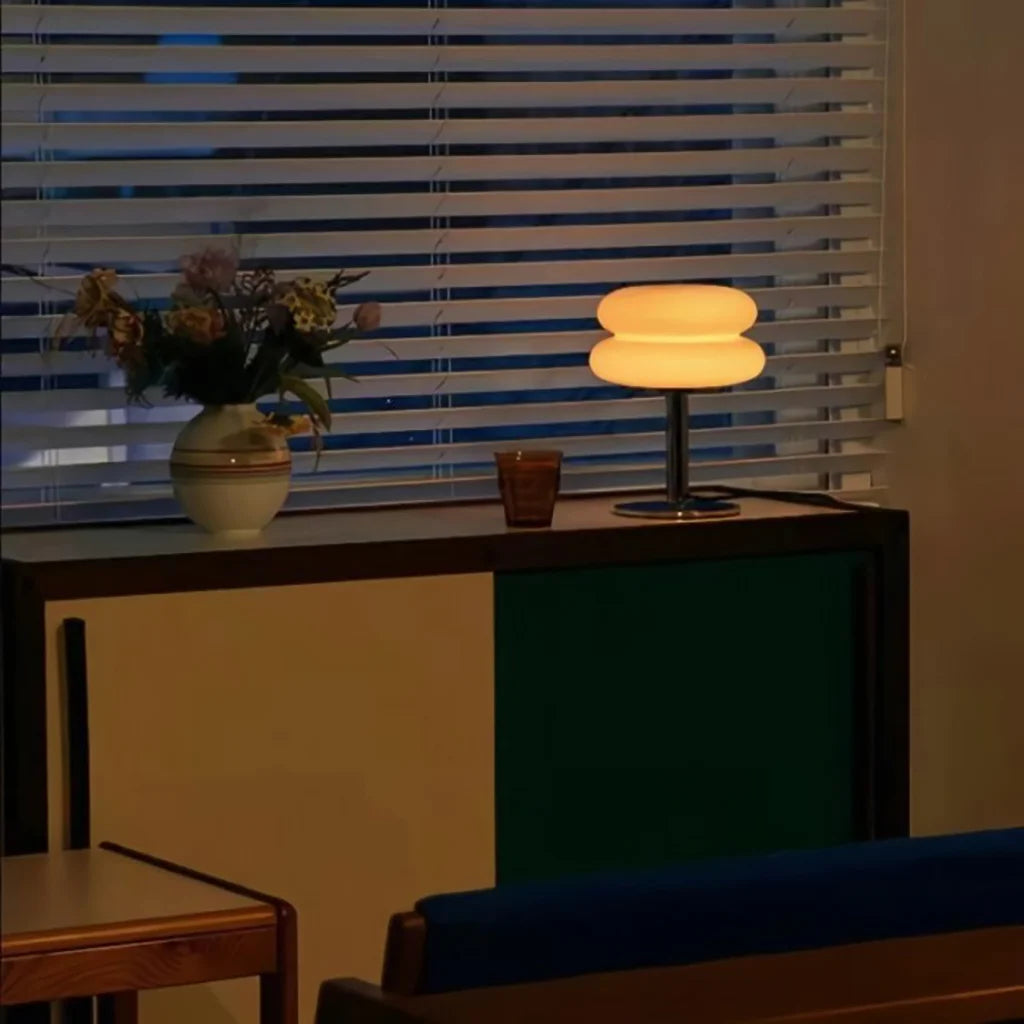Finn Bauhaus Minimalist Glass Table Lamp