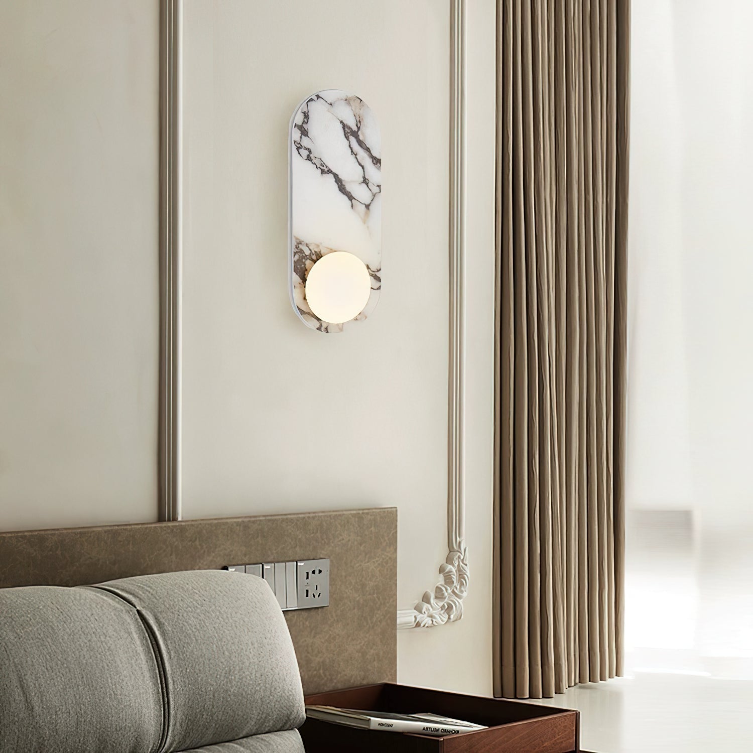 Domil Marble Wall Sconce