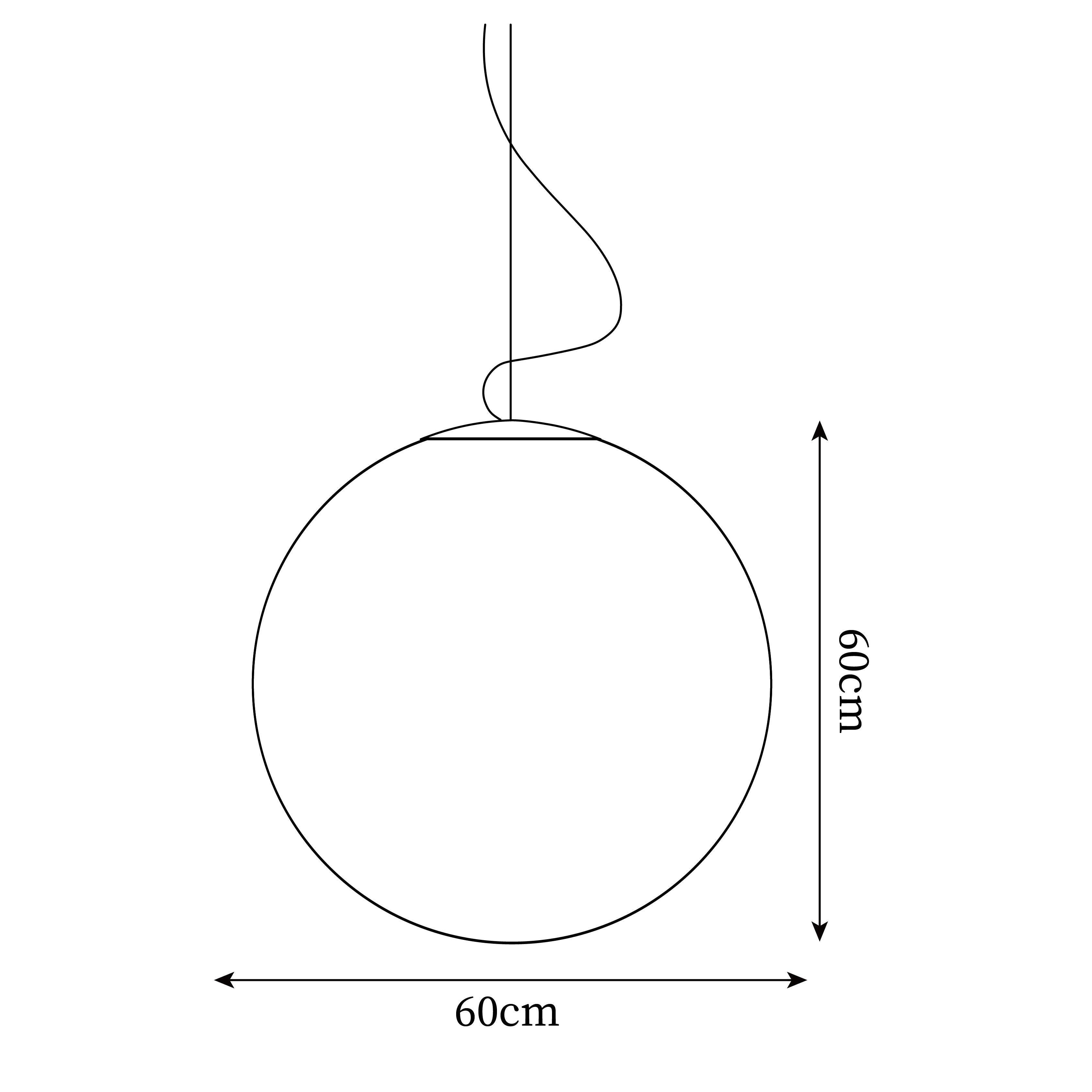 Lunara Minimalist Moon Suspension