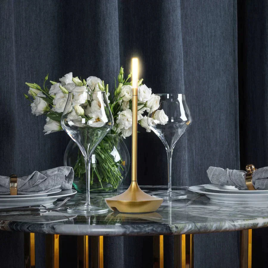 Minimalist LED Table Lamp with Touch Switch in Candle Shape