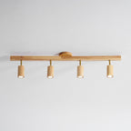 Japanese Wooden Adjustable LED Spotlight 1-Light