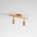 Japanese Wooden Adjustable LED Spotlight 1-Light