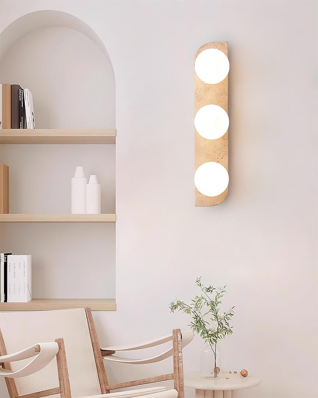 Ritta Travertine Wall Lamp