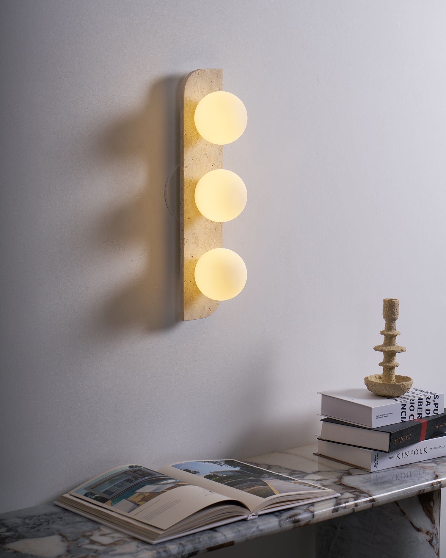 Ritta Travertine Wall Lamp