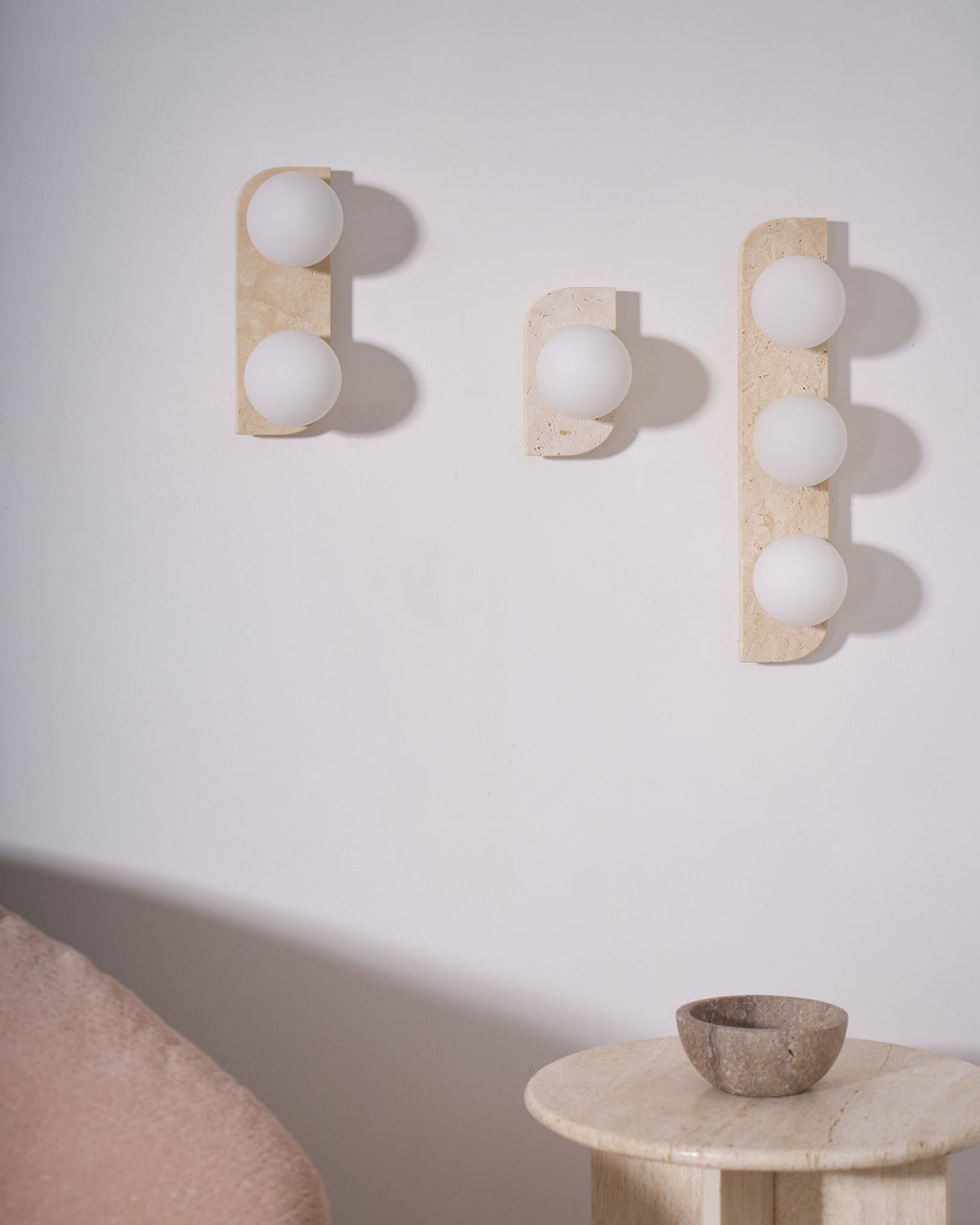 Ritta Travertine Wall Lamp