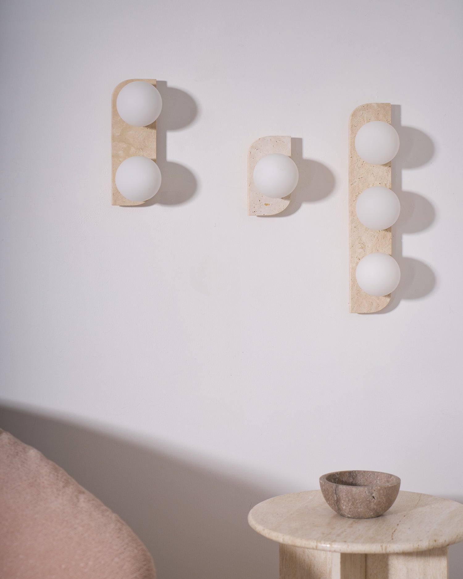 Ritta Travertine Wall Lamp