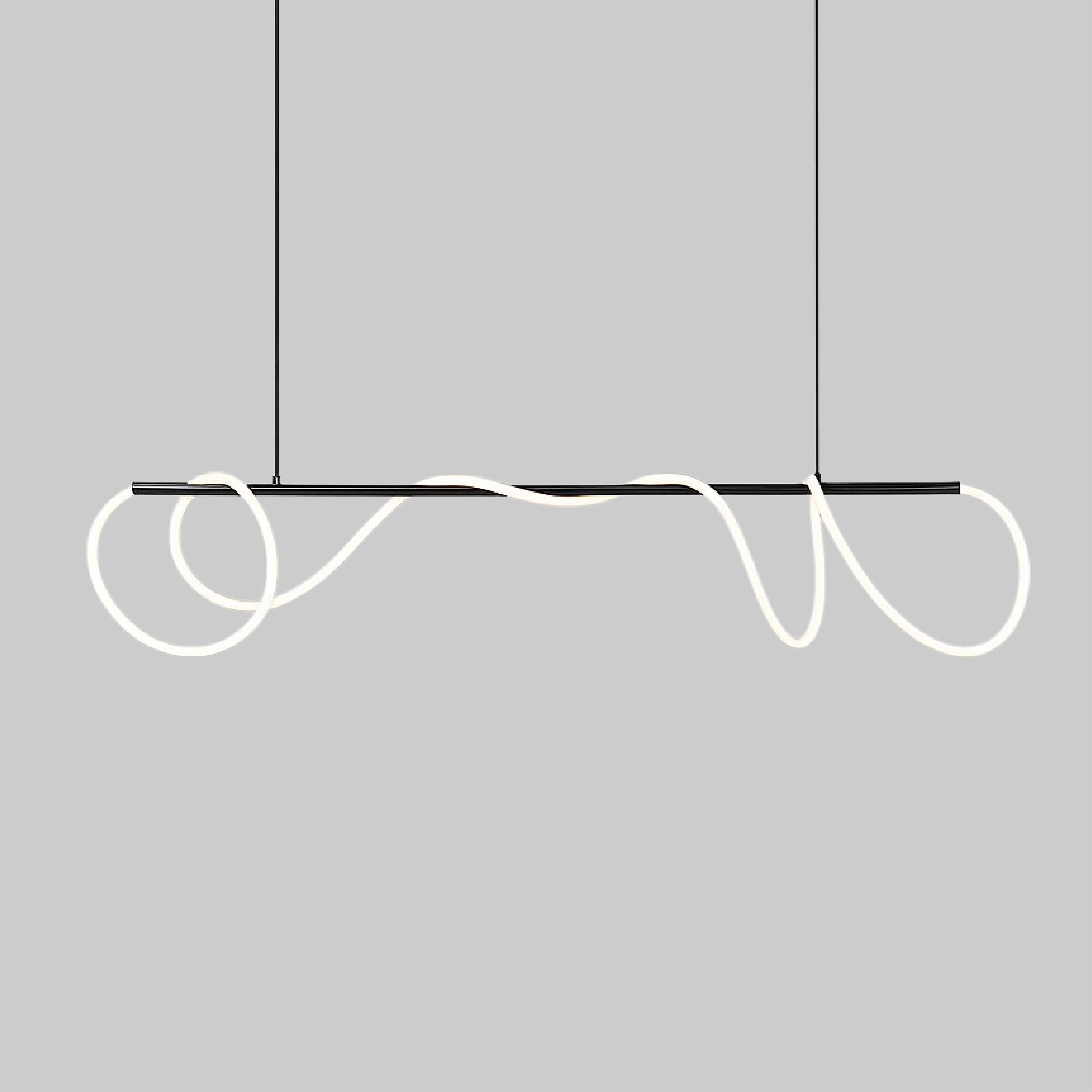 Delyra - Linear Pendant Lamp for Above the Dining Table or Kitchen