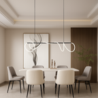 Delyra - Linear Pendant Lamp for Above the Dining Table or Kitchen