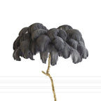 Luxury Feather/Colored Metal Floor Lamp