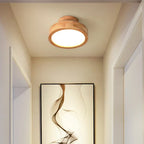 Round Wooden Scandinavian Ceiling Lamp - NordicLuxe