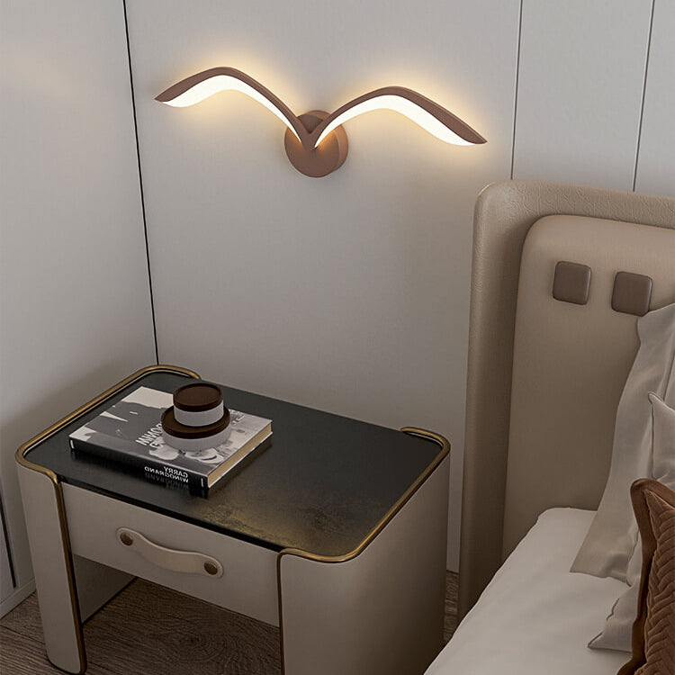 Nordic Minimalist Seagull 1-Light LED Wall Sconce Lamp