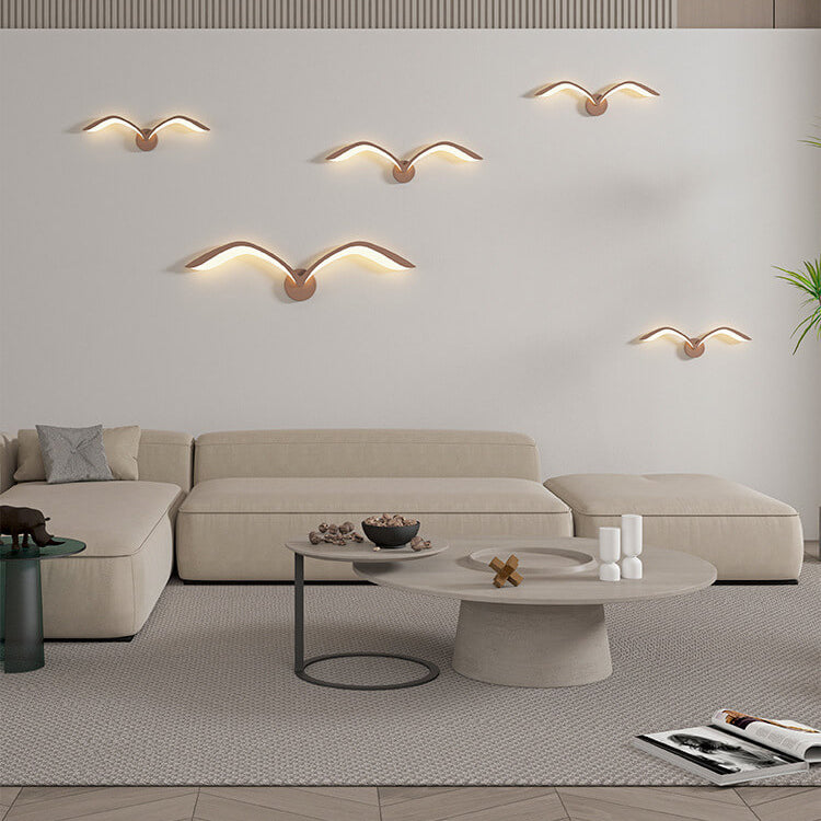 Nordic Minimalist Seagull 1-Light LED Wall Sconce Lamp