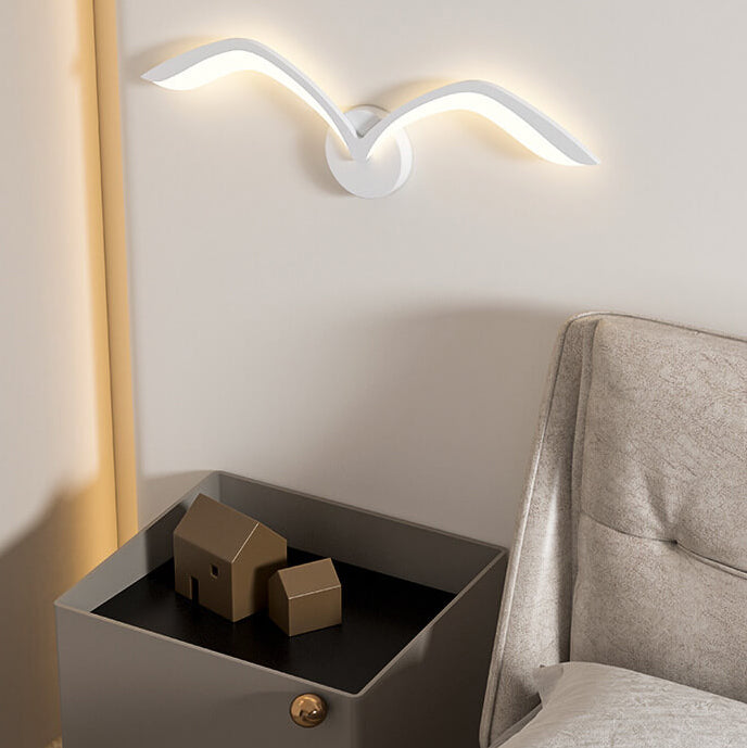 Nordic Minimalist Seagull 1-Light LED Wall Sconce Lamp