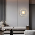Modern Minimalist Resin Round Wall Sconce LED 1-Light
