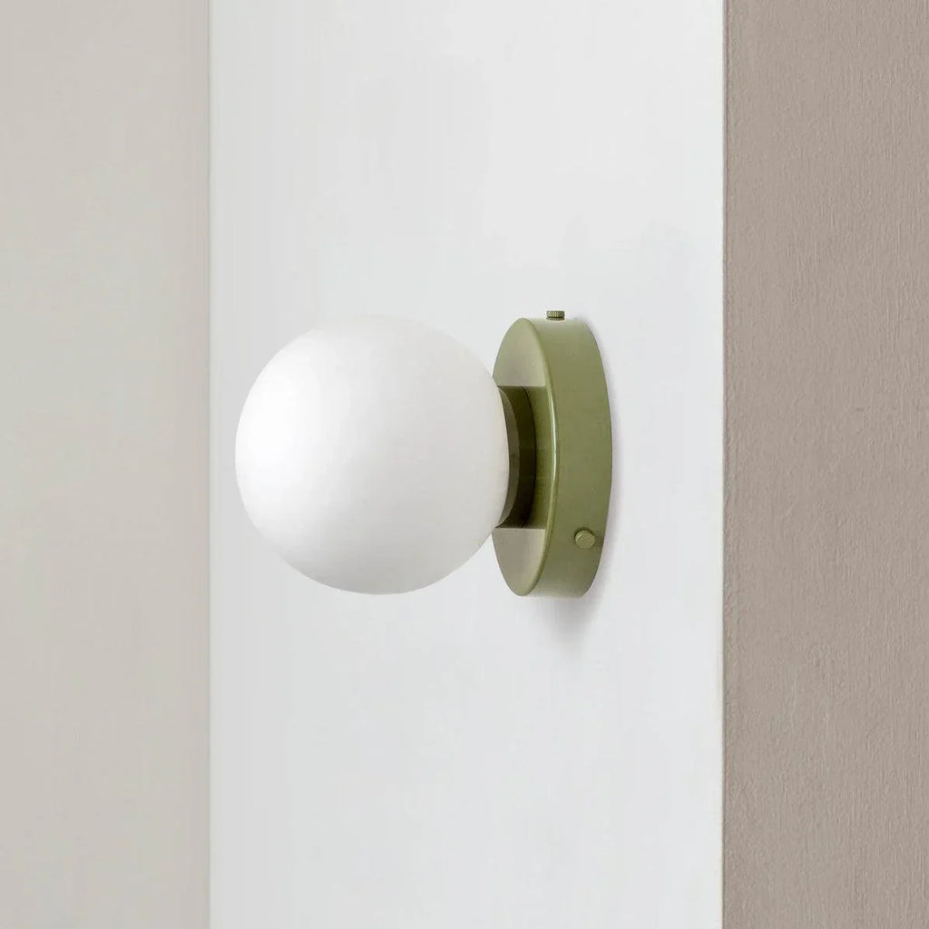 Nordic Glass Globe Wall Sconce LED 1-Light