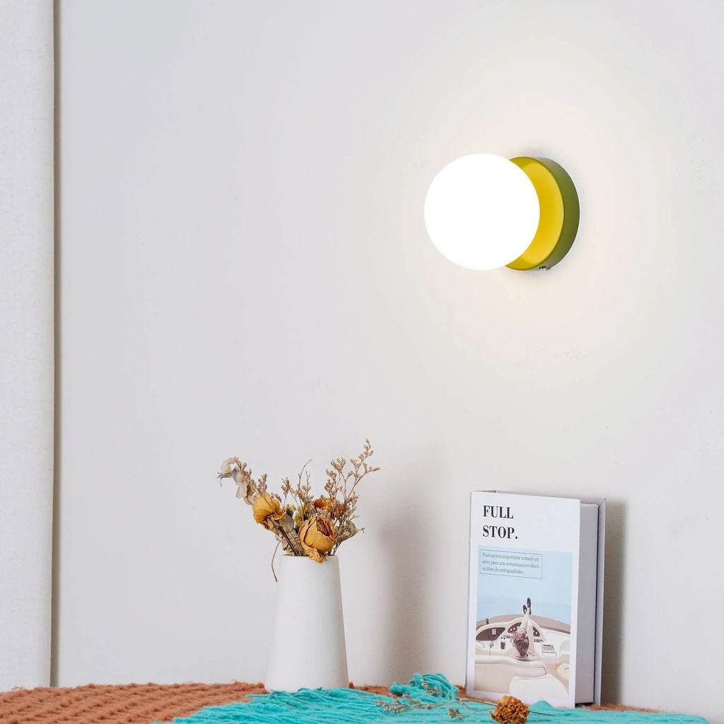 Nordic Glass Globe Wall Sconce LED 1-Light