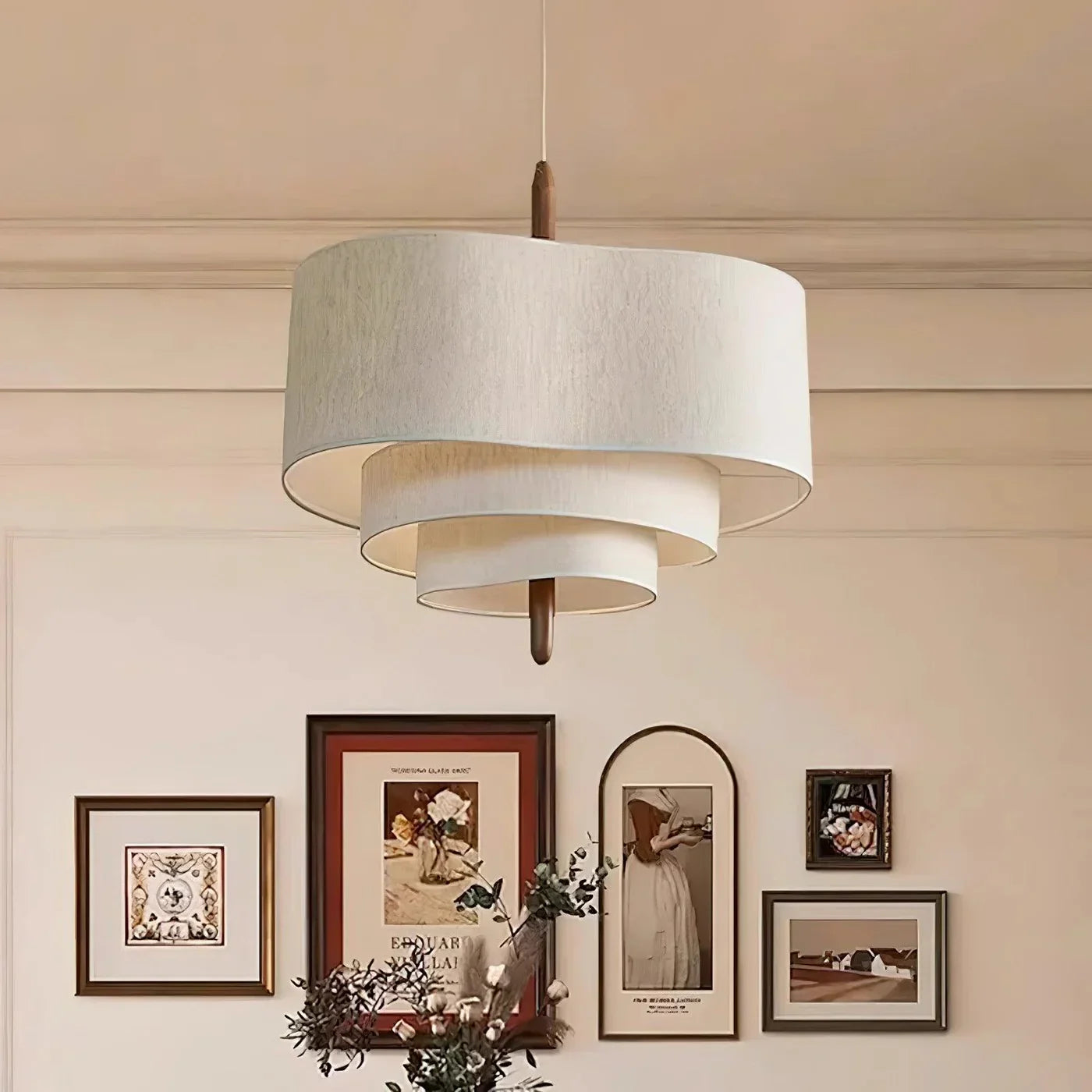Nysorin Scandinavian Fabric Layered Pendant Light