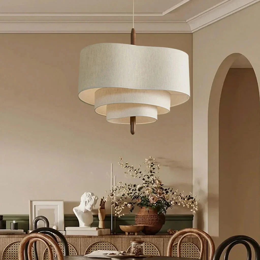 Nysorin Scandinavian Fabric Layered Pendant Light