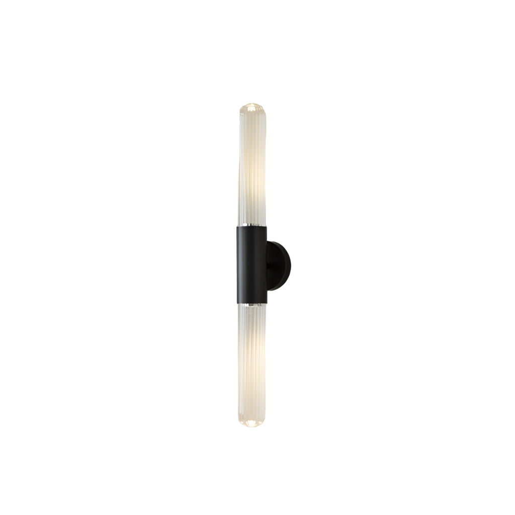 Nordic Water-Ripple Glass Brass Wall Sconce LED 1-Light