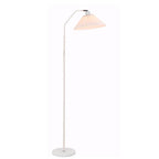 Minimalist Pleated Fabric Shade LED Floor Lamp | 1-Light Standing