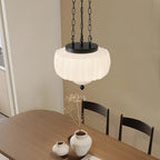Vintage Milky White Pendant Light