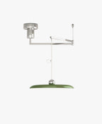Orion Adjustable Swing Arm Acrylic Disc Pendant Light