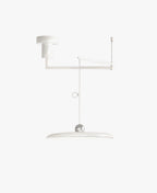 Orion Adjustable Swing Arm Acrylic Disc Pendant Light