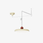 Orion Adjustable Swing Arm Acrylic Disc Pendant Light