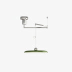 Orion Adjustable Swing Arm Acrylic Disc Pendant Light