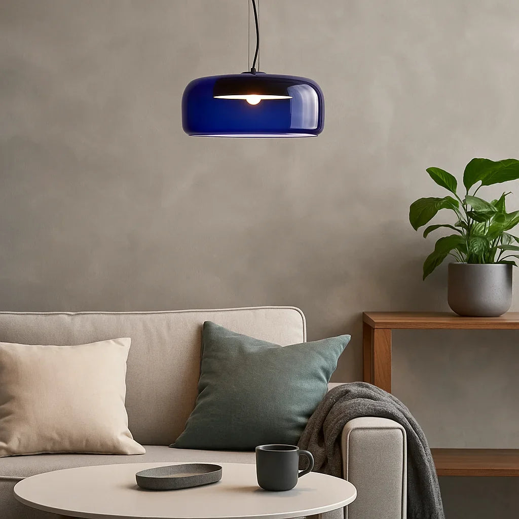 Orithen Modern Round Glass Pendant Light